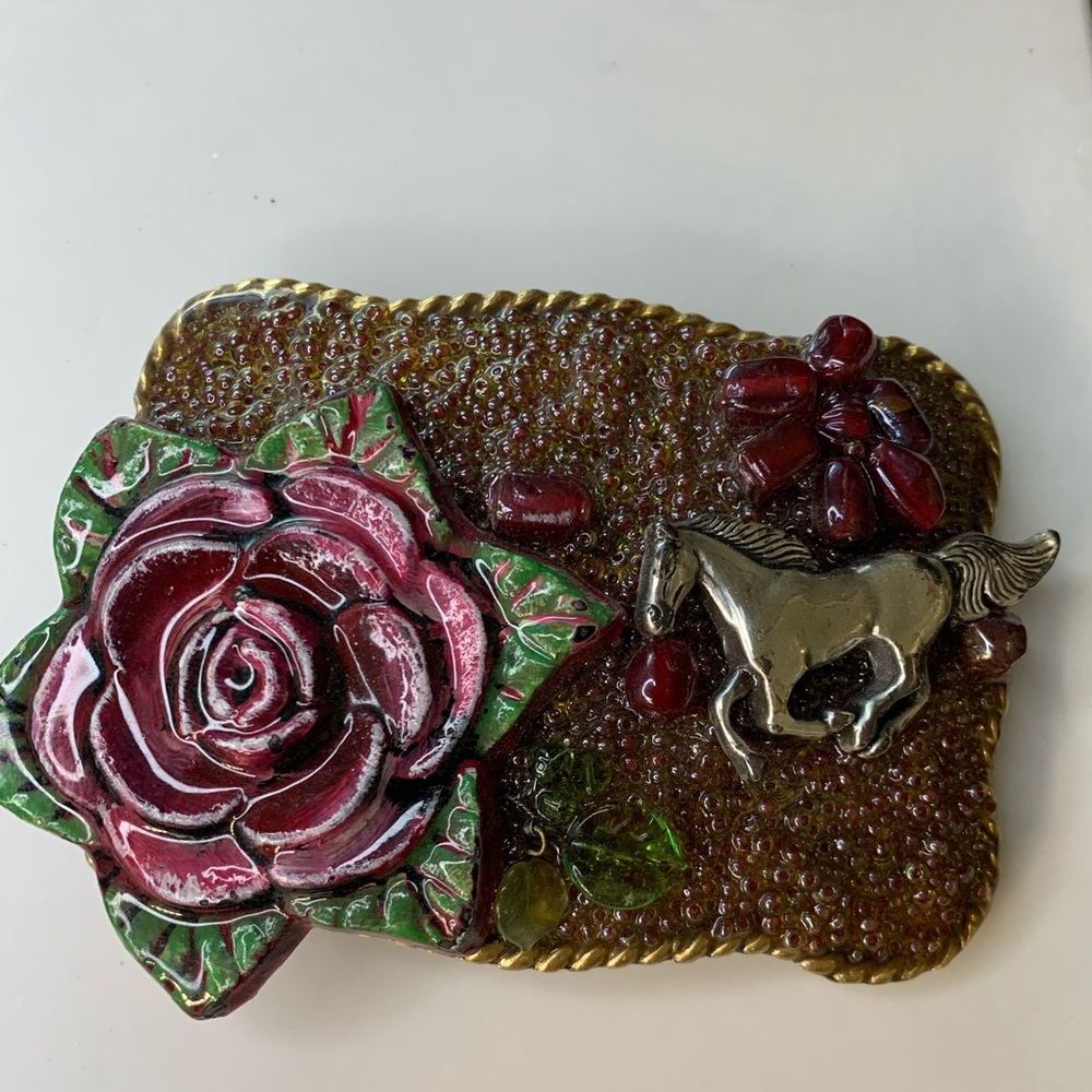 Vintage handmade belt buckle